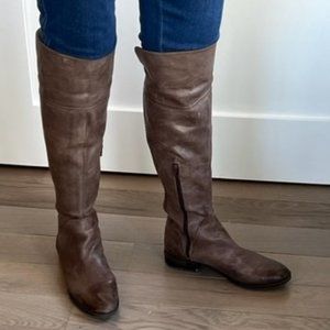 Vince Camuto Size 9 Distressed leather Women's Over-the-Knee Convertible Boots